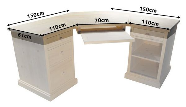 Acheter bureau dangle en pin massif -> Bureau DAngle En Pin Acheter bureau dangle en pin massif -> Bureau DAngle En Pin
