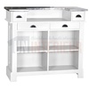Comptoir de bar esprit bistrot en pin massif de 140cm de large - Chester