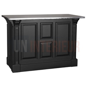 Comptoir de cuisine ou de caisse en pin massif 140cm (107cm de haut) - Chester