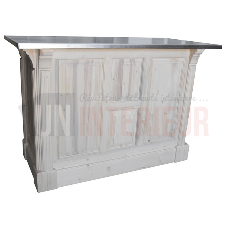 Comptoir De Cuisine En Pin Massif 140cm 95cm De Haut Chester