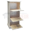 Petit rangement de bureau en pin massif ou meuble classeur - Burrington