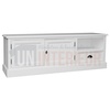 Grand meuble TV 2 portes, 1 tiroir en pin massif - Bust