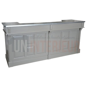 Grand comptoir de bar de 240cm en pin massif - Chester