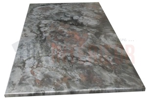 Plateau de table en zinc - Zinc couleur