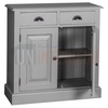 Rangement 2 portes, 2 tiroirs en pin massif - Chester