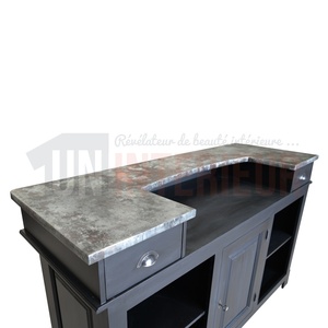 Plateau de comptoir de bar en zinc sur mesure - Zinc d'art