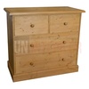 Commode en pin massif, 4 tiroirs - Faceby