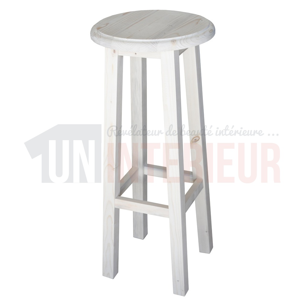 Tabouret 120 assise ronde 350mm epaisseur 6cm