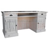 Bureau d'accueil en pin massif 160cm style bar bistrot - Chester