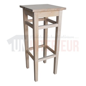 Tabouret de bar en chêne massif sans dossier - Chester