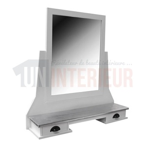 Miroir de coiffeuse sur-mesure en pin massif 101cm