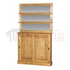 Meuble fond de comptoir de bar en pin massif 120cm - Glasgow 