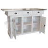 Comptoir de cuisine ou îlot central haut en pin massif 180cm - Chester