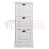 Petit rangement de bureau en pin massif ou meuble classeur - Burrington