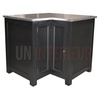 Meuble d'angle rangement de cuisine en pin massif - Straight