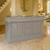 Comptoir de bar ou meuble bar en pin massif 180cm - Chester