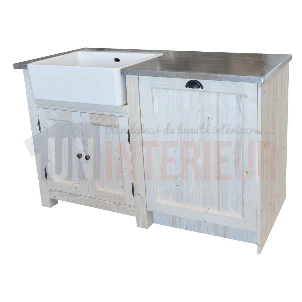 Meuble Avec Évier Intégré Et Lave Vaisselle Meuble sous évier 120 pour lave vaisselle