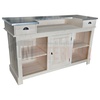 Comptoir de bar ou meuble bar en pin massif 180cm - Chester