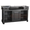 Comptoir de bar ou meuble bar en pin massif 180cm - Chester