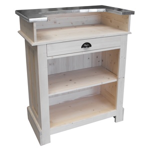 Meuble bar bistrot en pin massif 90cm - Chester